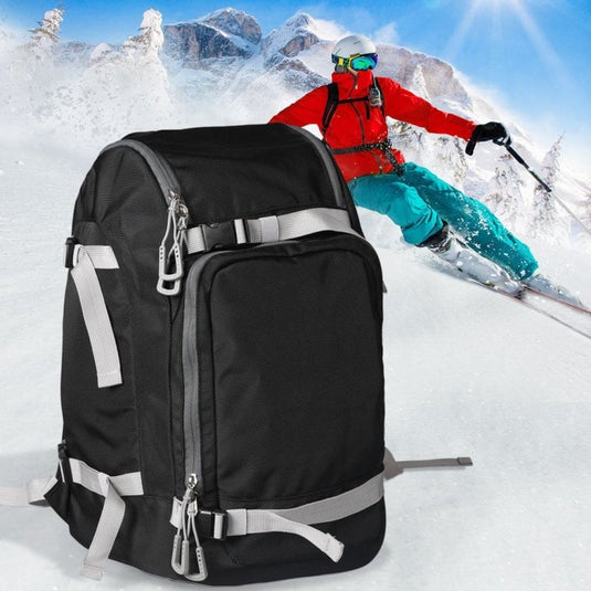 Mountview Ski Boot Bag Snowboard Backpack Boots Waterproof Shoulder Strap Travel Black 55L - KC Outdoors