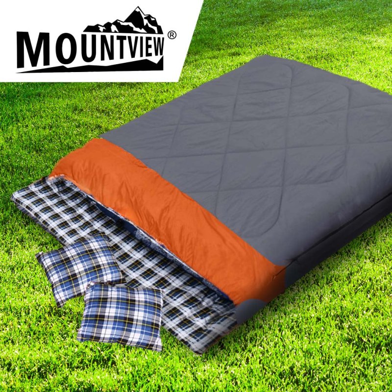 Load image into Gallery viewer, Mountview -10Â°C Double Indoor Outdoor Adult Camping Hiking Envelope Sleeping Bag - KC Outdoors
