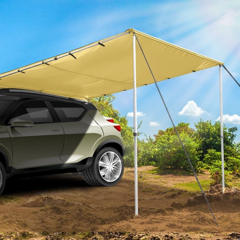 Load image into Gallery viewer, Mountview 2.5x3M Car Side Awning Extension Roof Rack Covers Tents Shades Camping - KC Outdoors
