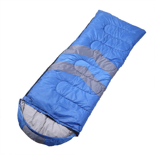 Mountview Single Sleeping Bag Bags Outdoor Camping Hiking Thermal -10 deg Tent Blue - KC Outdoors