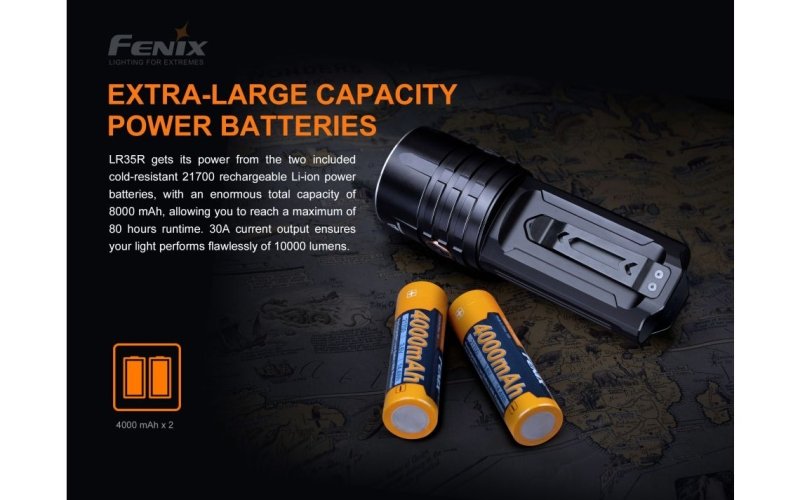 Load image into Gallery viewer, Fenix LR35R Compact 10000 lumen USB-C rechargeable LED searchlight - KC Outdoors
