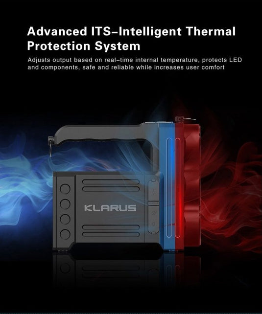 Klarus RS80GT Extreme 10000 Lumen 570m Rechargeable Searchlight & Powerbank - KC Outdoors