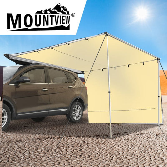 Mountview 2.5x3M Car Side Awning Extension Roof Rack Covers Tents Shades Camping - KC Outdoors