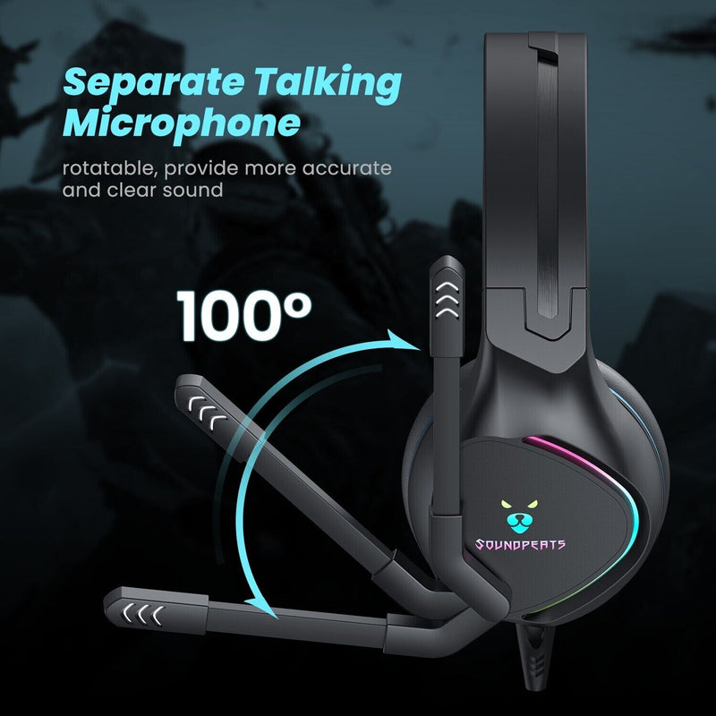 Load image into Gallery viewer, SoundPEATS G1 Gaming Headset Microphone  RGB Soundpeats
