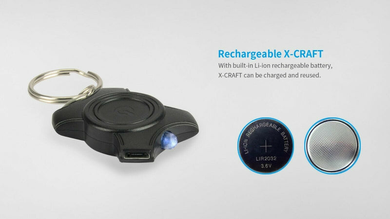 Load image into Gallery viewer, XTAR X-CRAFT Mini USB Keychain light XTAR
