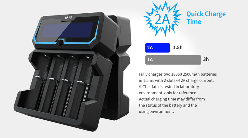 Load image into Gallery viewer, XTAR X4 LCD Li-ion/ Ni-MH Fast Battery Charger XTAR
