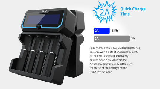 XTAR X4 LCD Li-ion/ Ni-MH Fast Battery Charger XTAR